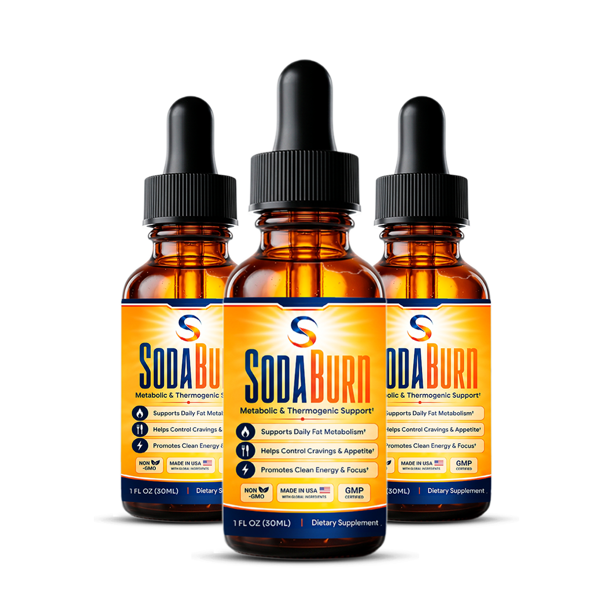 SodaBurn 3 bottles